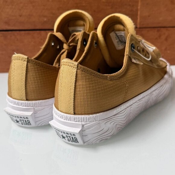 Converse Chuck Taylor Alt Star Women size 12 LOW TOP Yellow Mustard LaceUp shoe - Picture 3 of 6